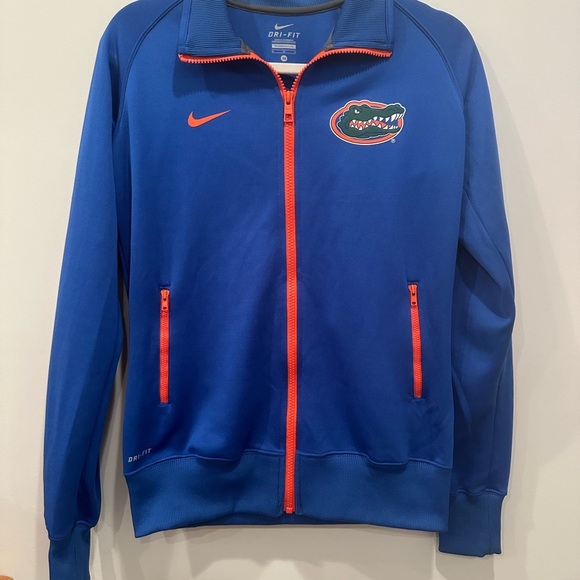 Florida Gators Nike Dri-Fit Full Zip Jacket Blue Orange SEC Football Ladies Sz M - Picture 3 of 8